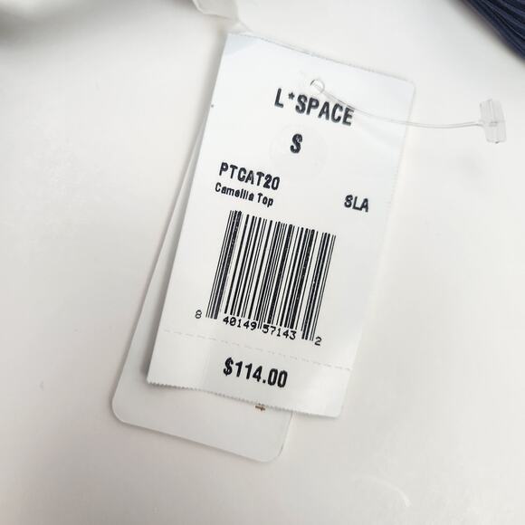 L*Space Camellia Bikini Top in Slate Blue/Gray Size Small NWT Underwire - Picture 6 of 7